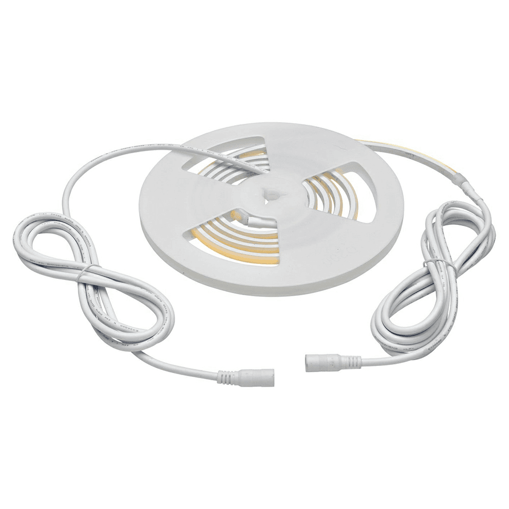 24V 2.2W Top-Emitting Warm White Neoloop Square Flexible Silicone Lighting, 5' Roll, White Main - Image