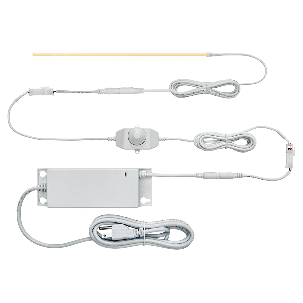 24V 2.2W Top-Emitting Warm White Neoloop Square Flexible Silicone Lighting, 7' Roll, White Alt 2 - Image