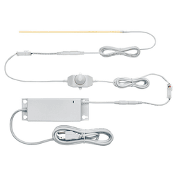 24V 2.2W Top-Emitting Warm White Neoloop Square Flexible Silicone Lighting, 8' Roll, White Alt 2 - Image