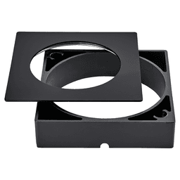 OptiPockit Square Surface Mount Ring, Black Main - Image