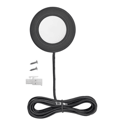 Equiline LED 3W Warm White Puck Light in Black Finish