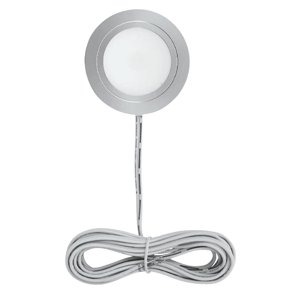 3W Warm White Puck Light in Nickel by Tresco Lighting - Equiline LED