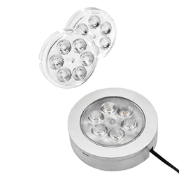 Tresco Lighting LED 5W Cool White Puck Light - Close-Up View