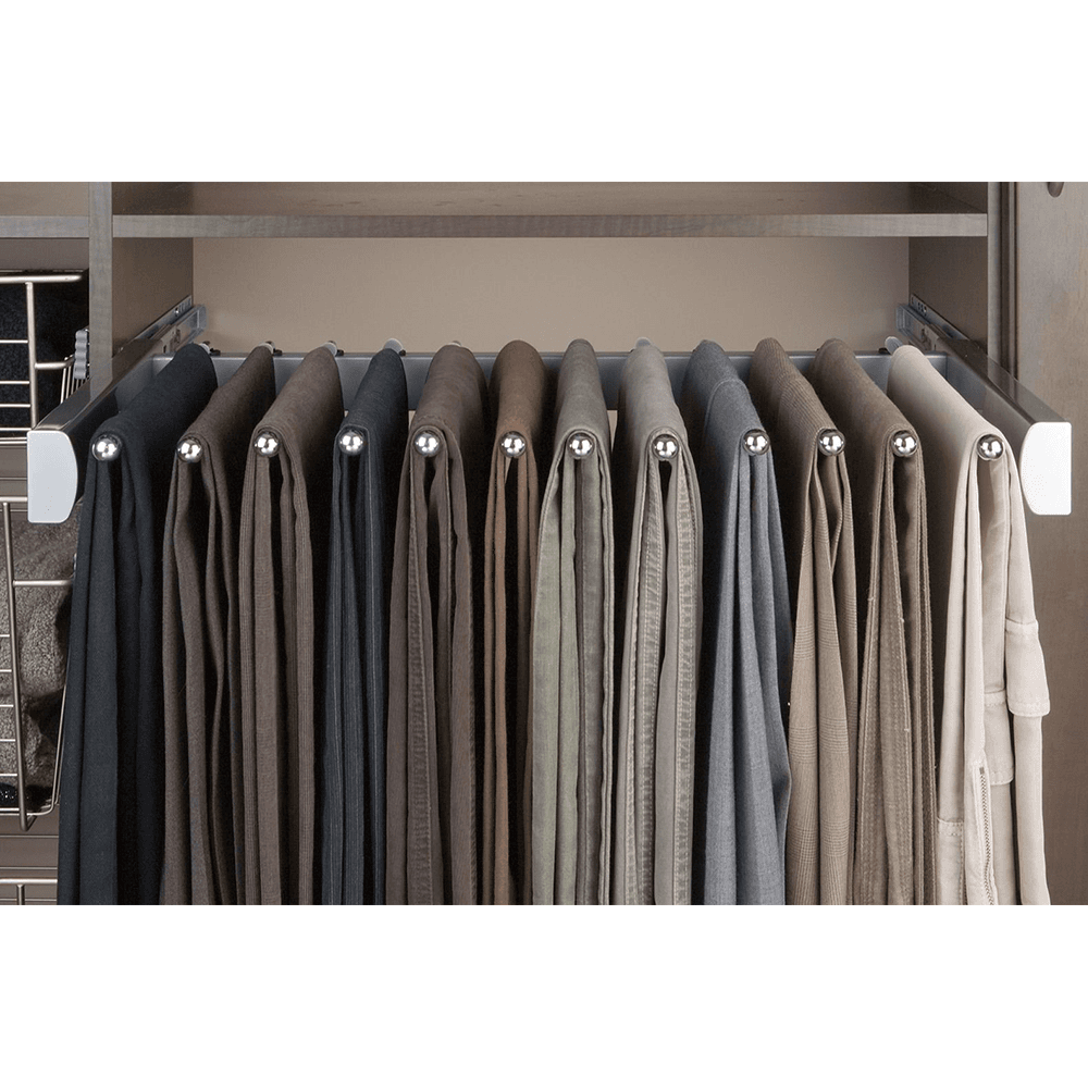 30" Sidelines Pullout Pant Rack, Matte - Alt Image 2