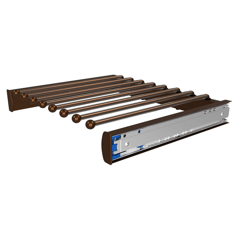 24" Sidelines Pullout Pant Rack in Bronze Finish