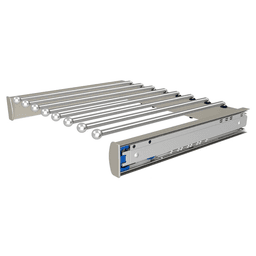 Closet Pant Storage - Non-Slip Hanger Arms - Satin Nickel Finish