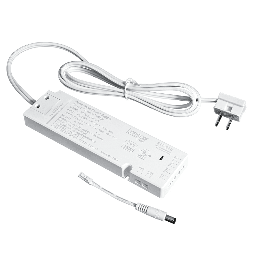 24V 24W PowerSync LED Power Supply, White Main - Image