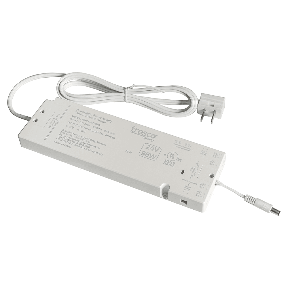 24V 96W PowerSync LED Power Supply, White Main - Image