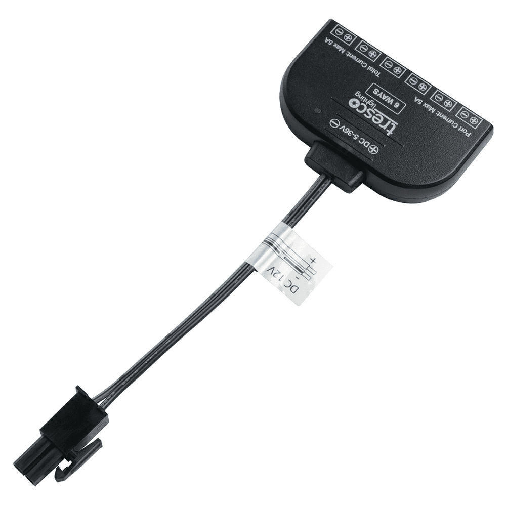 12V Power Supply Adapter, AMP-To-MINI, 6-Port Main - Image