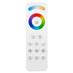 RGB/CCT Wireless Remote Controller, 5.53", White - Control RGB and CCT with touch and quick set buttons