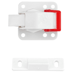 RL-201 Magnetic Lock with Strike Plate, White - Main Image