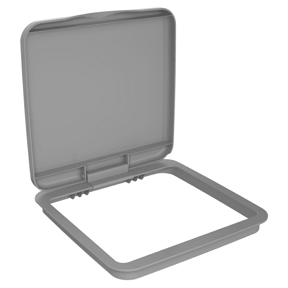 RV-LID Polymar Lid for 27 QT Waste Container, Gray Main - Image