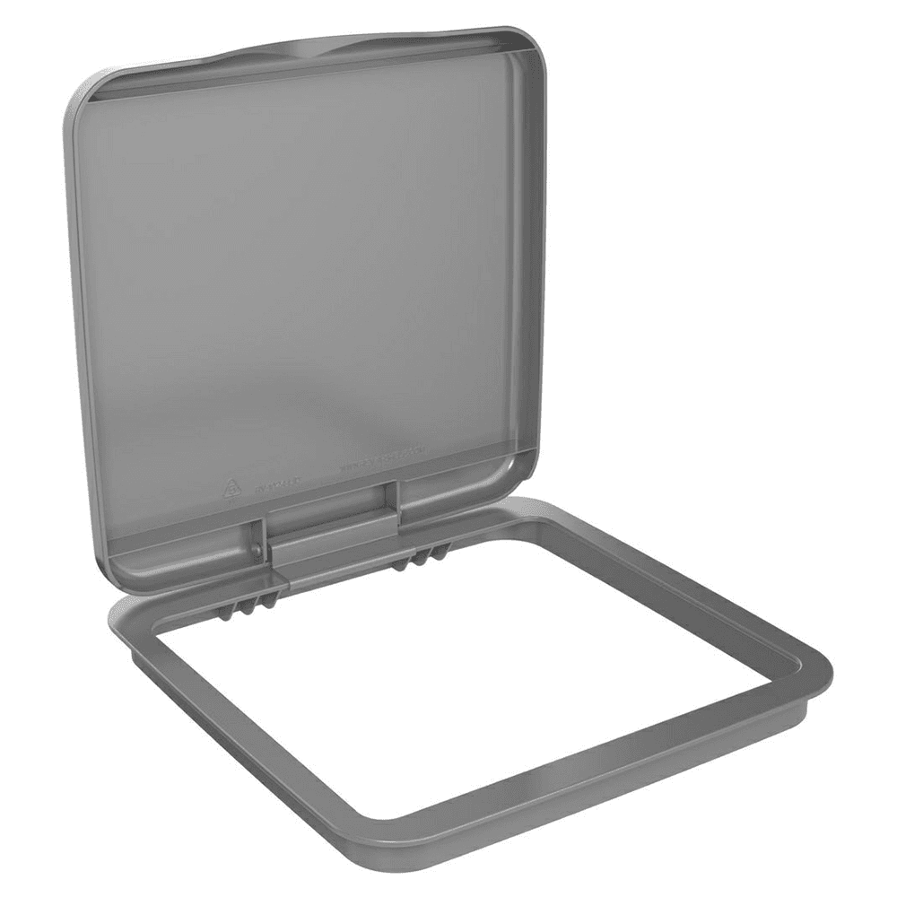 RV-LID Polymar Lid for 27 QT Waste Container, Silver Main - Image