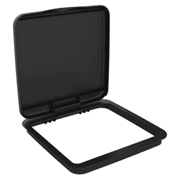 RV-LID Polymar Lid for 27 QT Waste Container, Black Main - Image