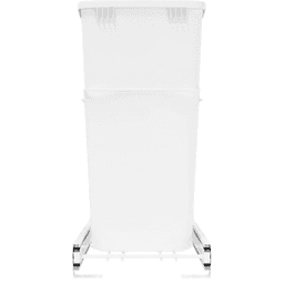 Single 32 QT Bottom-Mount Wire Waste Container for 14-1/2" Cabinet Opening, White Alt 6 - Image