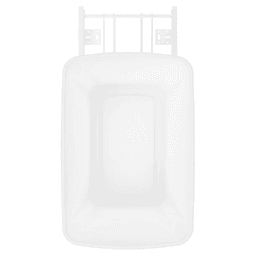 Single 32 QT Bottom-Mount Wire Waste Container for 14-1/2" Cabinet Opening, White Alt 7 - Image