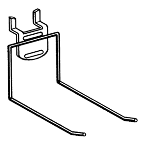 12" Extra Heavy Double Hook, White Finish Main - Image