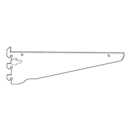 14" RVS31 Shelf Bracket, Satin Zinc Finish Main - Image