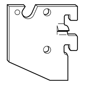 390-41-C Slatwall Hanger, Chrome Finish Main - Image