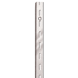 7'' RV40 Single Slot Shelf Standard in Satin Zinc Finish - Image 2