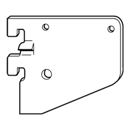 2-9/16" RVS43 Stub Shelf Bracket, Satin Zinc Finish Main - Image