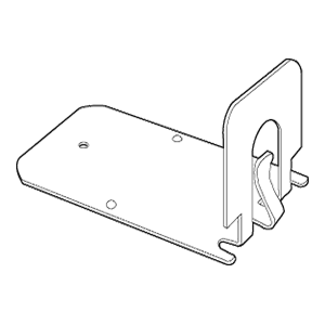 2-1/2" Utility Card Holder, Zinc Finish Main - Image