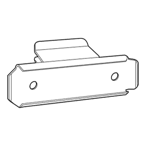 2-7/8" x 7/8" RV601 Ticket Holder, Zinc Main - Image