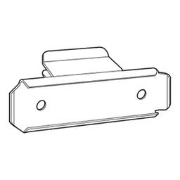 2-7/8" x 7/8" RV601 Ticket Holder, Zinc Main - Image