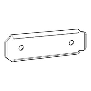 2-7/8" x 7/8" RV602 Ticket Holder, Zinc Main - Image
