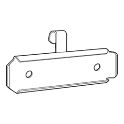 2-7/8" x 7/8" RV607 Ticket Holder, Zinc Main - Image