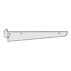 18" RVS741 Heavy-Duty Shelf Bracket with Pin, Satin Zinc Main - Image