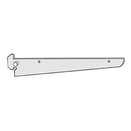 18" RVS741 Heavy-Duty Shelf Bracket with Pin, Satin Zinc Main - Image