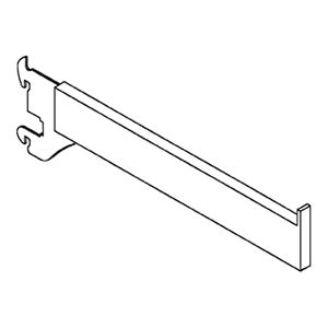 12" RVS748 Straight Faceout Bracket, Polished Chrome Main - Image
