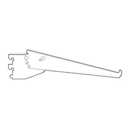 16" RVS843 Heavy-Duty Adjustable Downslant Shelf Bracket, Satin Zinc Main - Image