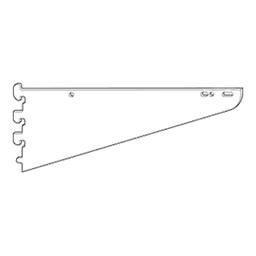 14" RVS871 Hangrod Bracket 1" Adjustable, Stain Zinc/Polished Chrome Main - Image