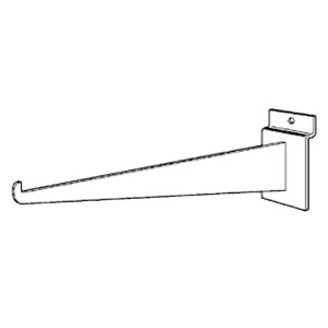 Reeve 12" Slatwall Shelf Bracket Zinc Finish - Image 1