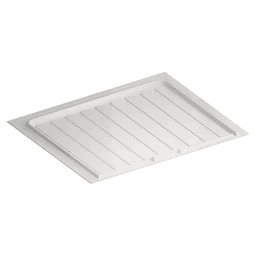27"-30" Polystyrene Sink Base Drip Tray, White Main - Image