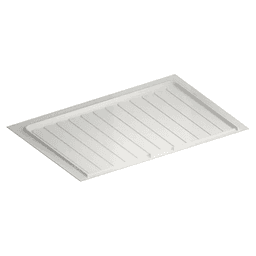 33"-36" Polystyrene Sink Base Drip Tray, White Main - Image