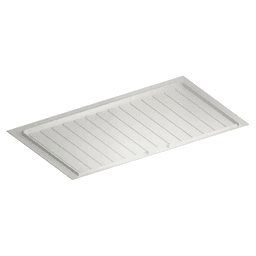 39"-42" Polystyrene Sink Base Drip Tray, White Main - Image