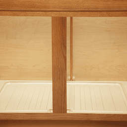 40-1/2" Polystyrene Sink Base Drip Tray, Almond - Alt Image 1