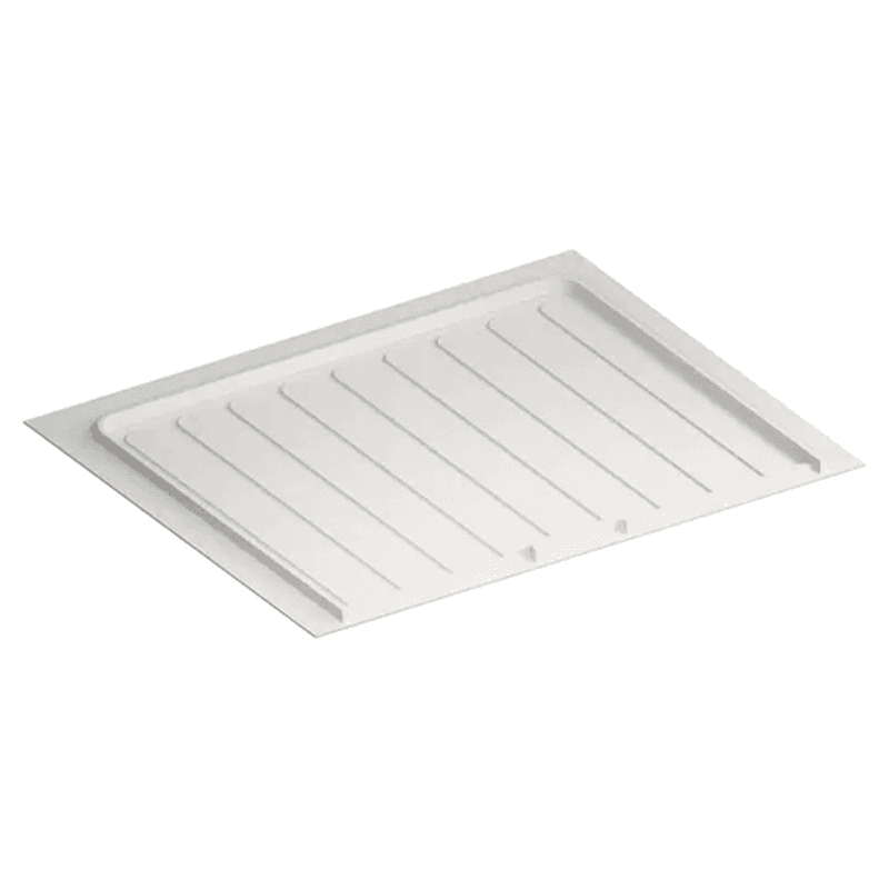 27"-30" Thermoplastic Sink Base Drip Tray, White Main - Image
