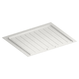 27"-30" Thermoplastic Sink Base Drip Tray, White Main - Image