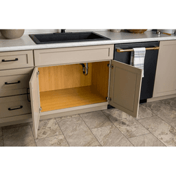 33"-36" Thermoplastic Sink Base Drip Tray, Almond Alt 3 - Image