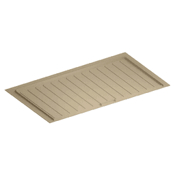 39"-42" Thermoplastic Sink Base Drip Tray, Almond Main - Image