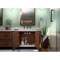 21"-24" Undersink Vanity Drip Tray, White Alt 1 - Image