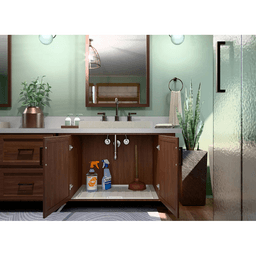 27"-30" Undersink Vanity Drip Tray, White Alt 1 - Image