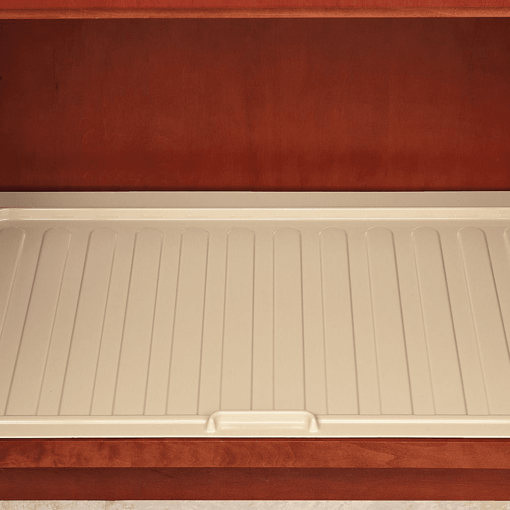 28-1/2" Polymer Sink Base Drip Tray, Almond - Alt Image 1