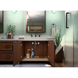 27"-30" Undersink Vanity Drip Tray, Almond Alt 2 - Image