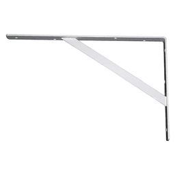 Reeve 550mm L-Bracket, Epoxy Black Finish for Heavy Loads - Front View