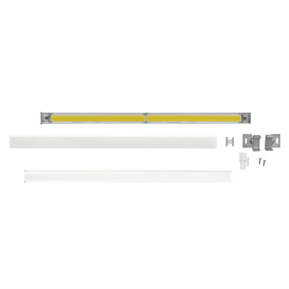 Tresco Lighting LED Linear Light - Cool White, 5W, 12 Inch, Nickel Finish - Angled View